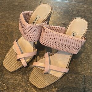 Charles David Blush Woven Heels
